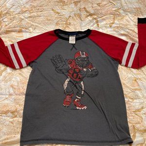 SaintEve Kids' L 14/16 Basic Long Sleeve T-Shirt with Football Graphic